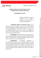 RECOMENDAÇÃO ADMINISTRATIVA MINISTÉRIO PÚBLICO